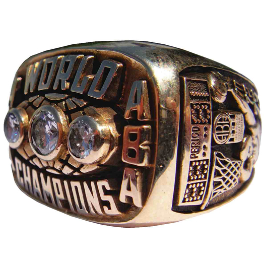 Don Buse’s 1972-1973 Indiana Pacers ABA World Championship ring, with Buse letter of authenticity. Reserve: $5,000.